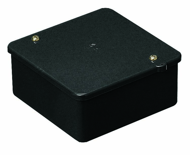 PVK-AOK 未来工業 PVKボックス (浅型、ノック無) ブラック