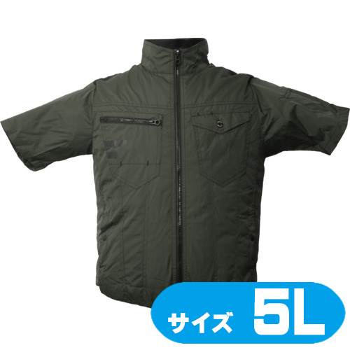 TKWE26SGR5L サンコー 圧倒的に冷える「冷蔵服2026」 半袖 アーミーグリーン 5L【バッテリー別売】