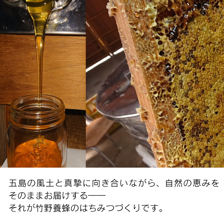 長崎県公式】竹野養蜂 長崎五島列島産 純粋はちみつ（百花蜂蜜