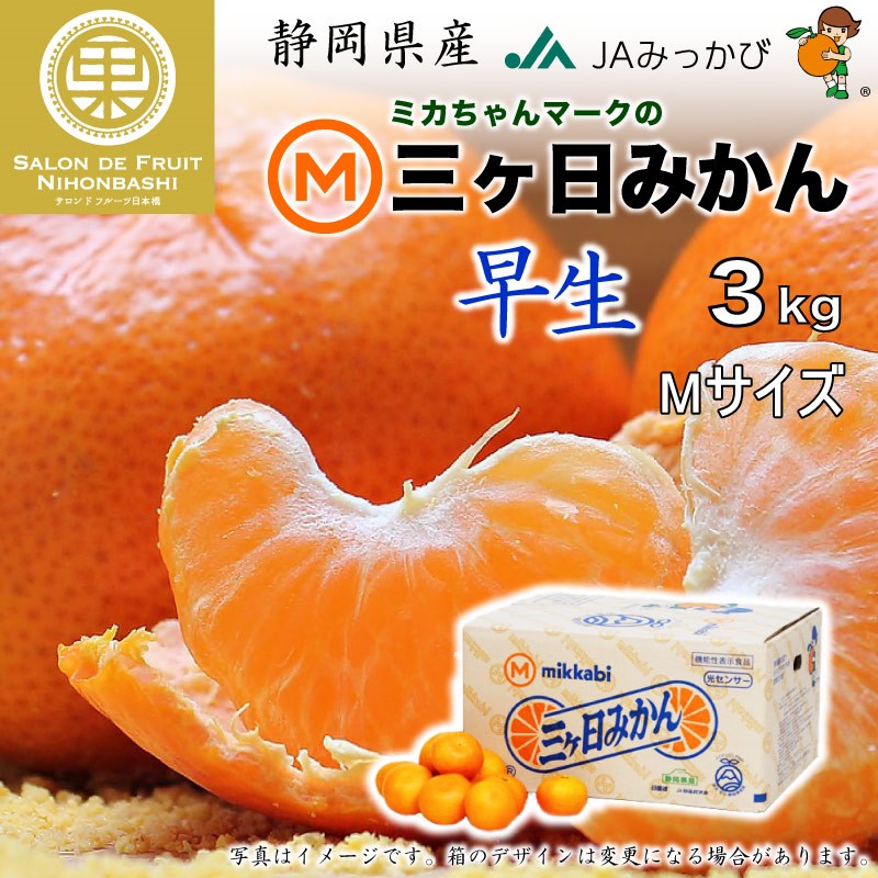 予約 11月10日-11月30日の納品] 三ケ日みかん 早生 約 3kg Mサイズ 静岡県産 JAみっかび 早生 産地箱 冬ギフト お歳暮 御歳暮  :mkbw3km:サロンドフルーツ 日本橋 - 通販 - Yahoo!ショッピング