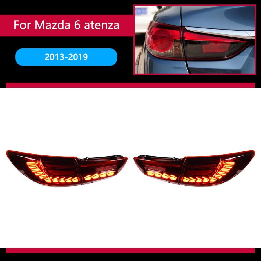 Mazda 2013-2018ヘッドライト Eza6ヘッドライトアセンブリ タッチセンシティブライト ドラゴンスケールデザイン 動的ランプアクセサリー
