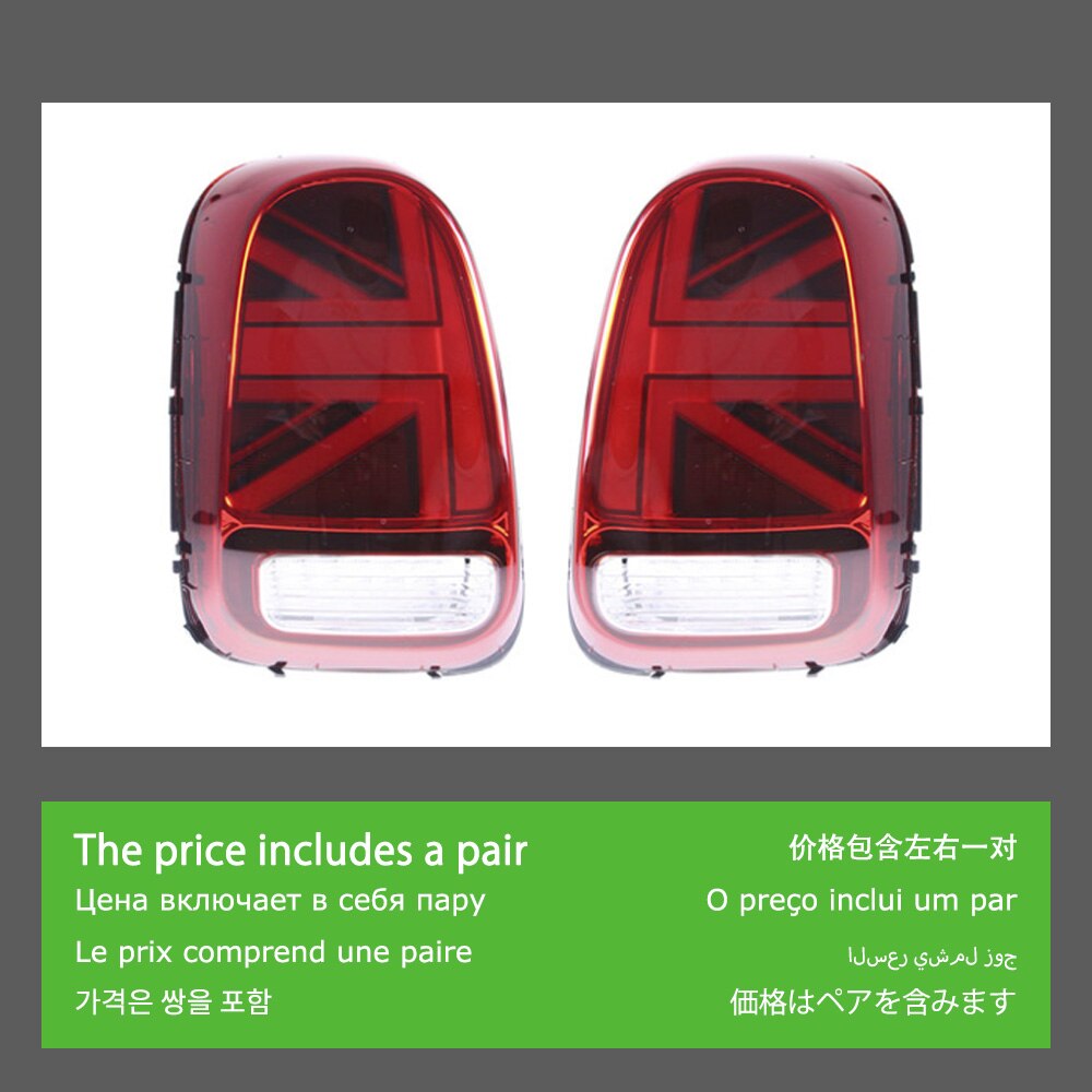 Akdミニクーパー同胞ledテールライト2014-2019 F60ダイナミック信号テールランプdrlブレーキ自動アクセサリー