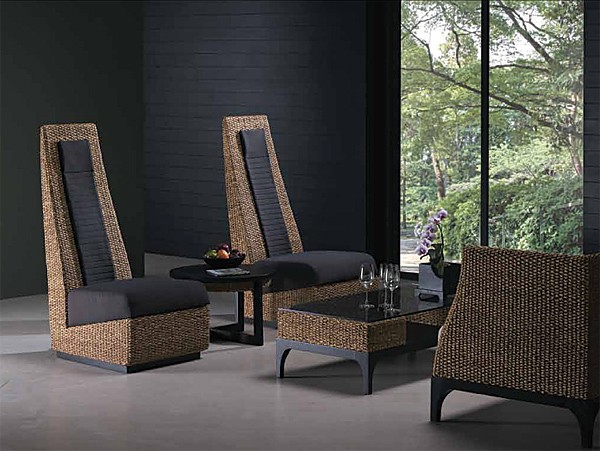 ハイバック ソファー 高品質 ウォーターヒヤシンス 1Pソファ 一人掛け