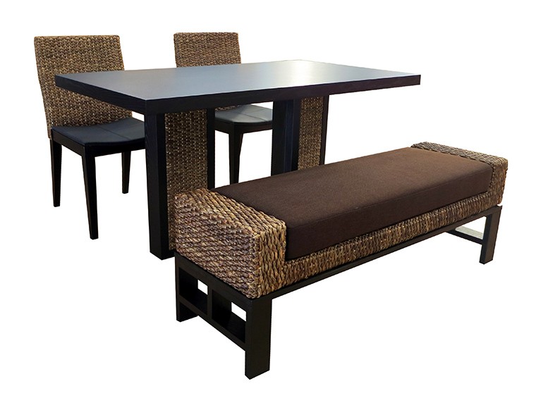 ウォーターヒヤシンス・ダイニングテーブルとおまけ椅子