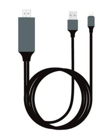 HDMI Lightning 変換ケーブル HDMI分配器 2m iPhone アイフォン ipad mini iPod スマホ高解像度 1080p 画面 ライトニング 充電 アダプタ テレビ出力｜nagomi-company｜02