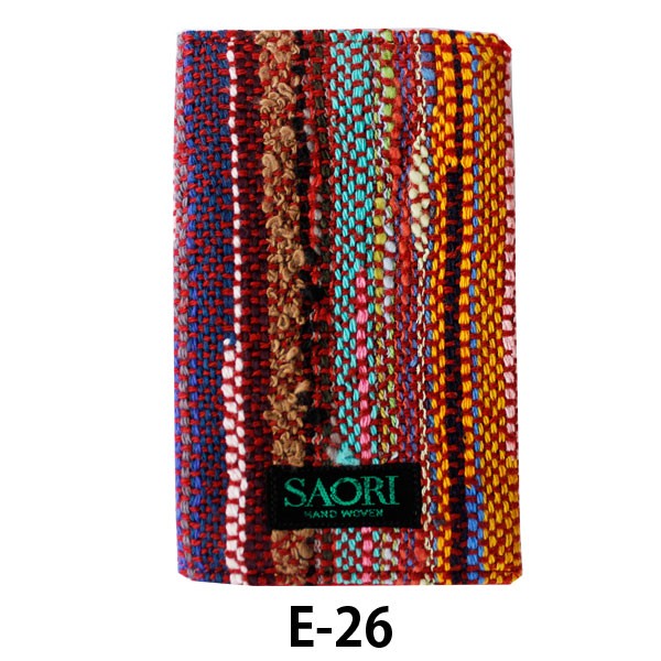 名刺入れ  レディース　整理　おしゃれ　布 さをり織り 送料無料 |  | 02