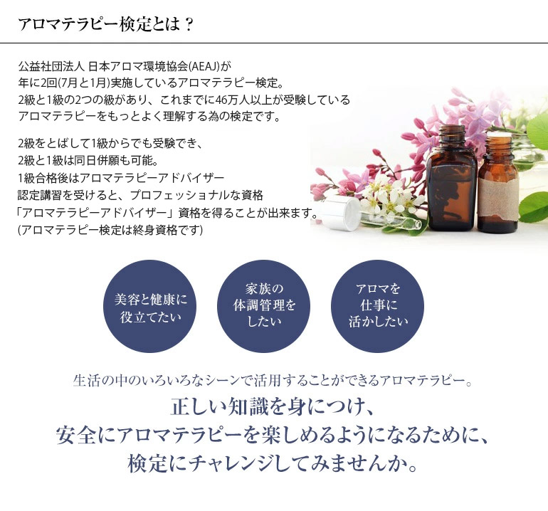 NAGOMI AROMA（ナゴミアロマ） アロマテラピー検定 1発合格 セット