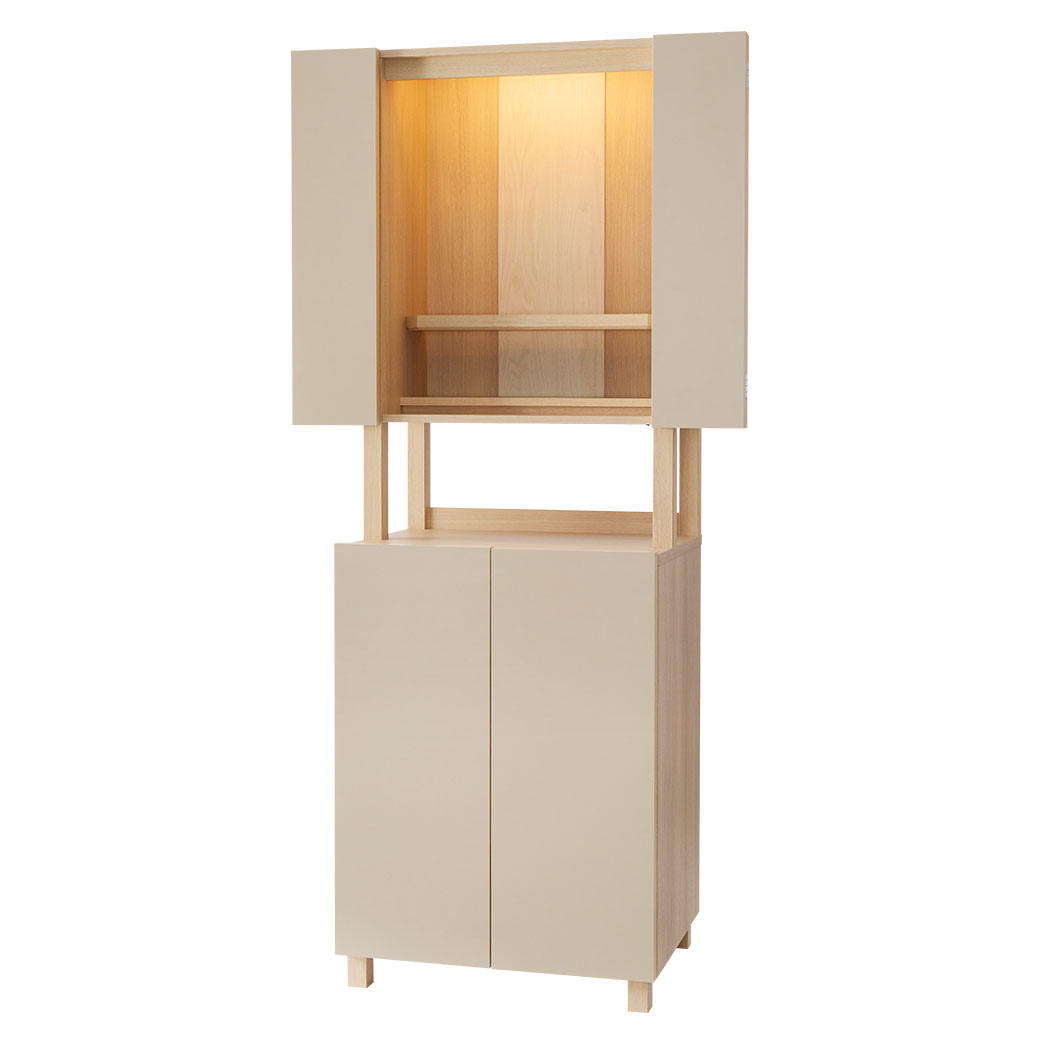 なごみ工房 床置き仏壇 「HIGH-TONE ハイトーン」 全2色 仏壇 モダン