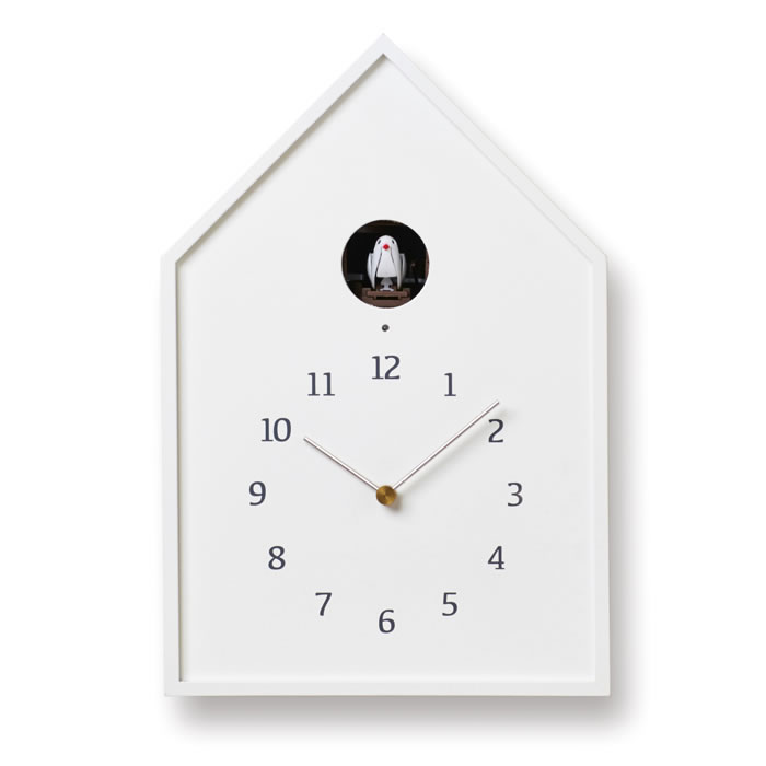 カッコー時計 鳩時計 おしゃれ 木製 天然木 壁掛け時計 置き時計 壁掛け 時計 バードハウスクロック NY16-12 レムノス 日本製｜nagomilife｜03