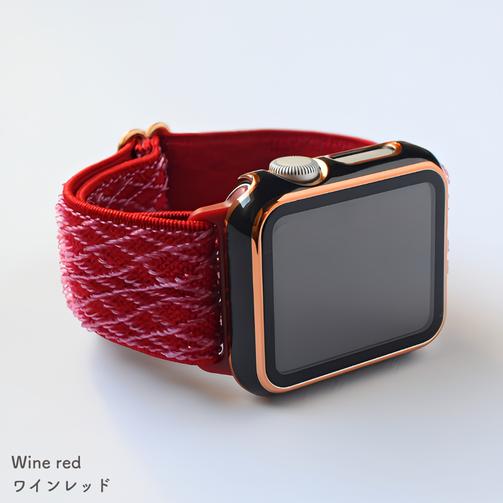 アップルウォッチ バンド ナイロン apple watch 夏 蒸れ 40mm 44mm 
