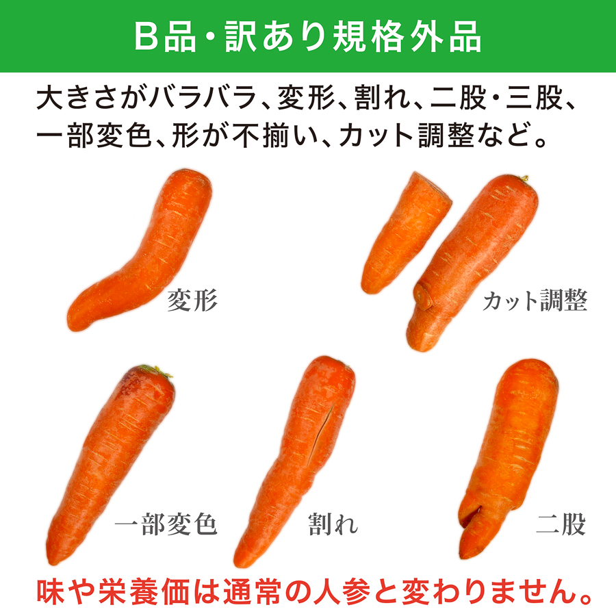 有機JAS人参 訳あり 10kg 無農薬 無化学肥料 有機栽培にんじんB品