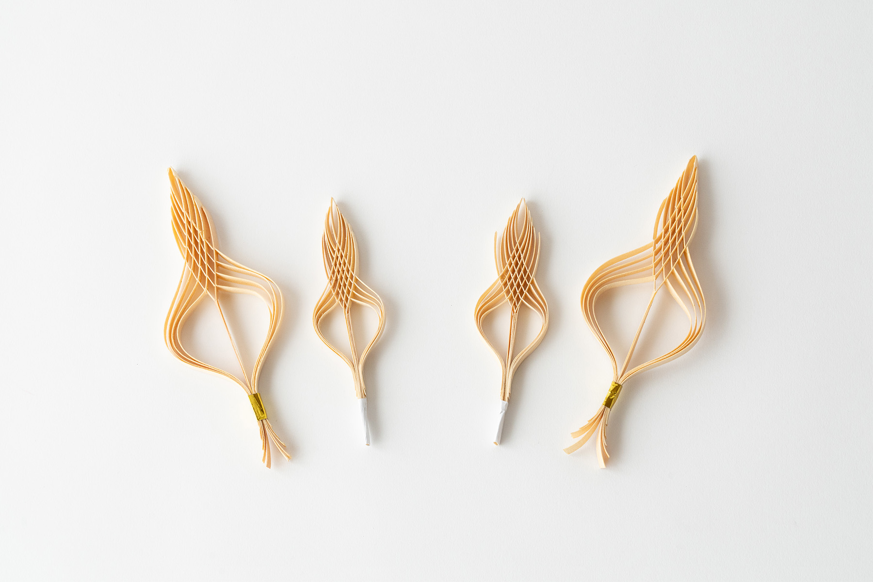 お神酒口 経木製 大型 一対 華やか 20センチ 伝統的 瓶子飾り 熨斗口