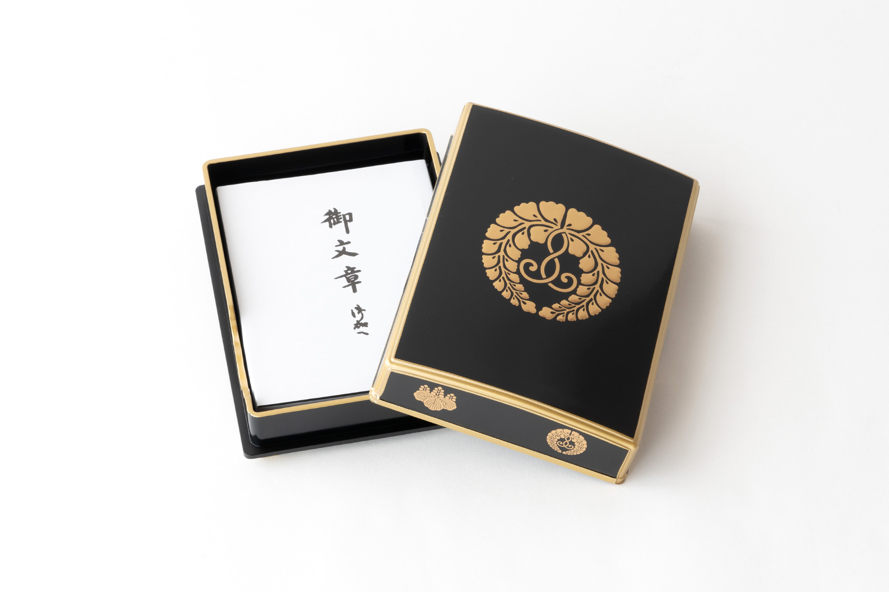 御文章箱 下り藤 大型 木製 上品 31.1センチ 機能的 文箱 真宗本願寺派 