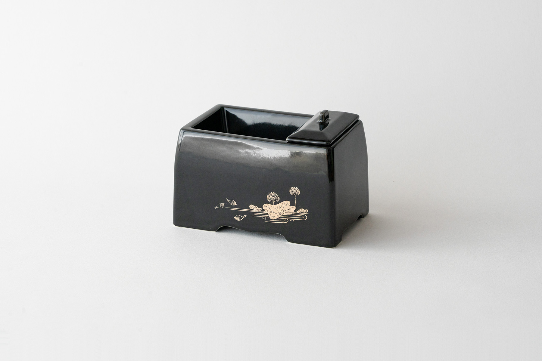 焼香セット 有田焼 香炉 陶磁器 上品 16.5センチ モダン 廻し