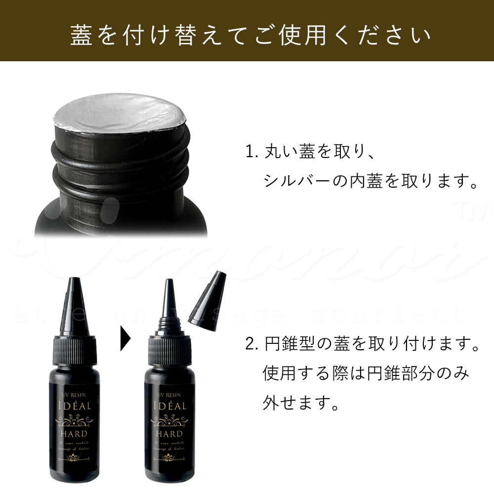 最高級レジン液 レジンハード トップ配合 ハード ソフト レジン