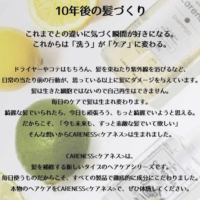 送料無料 2本セット シャンプー 1000ml トリートメント 1000g レフィル フルーティーフローラル careness ケアネス｜nail-studio｜02