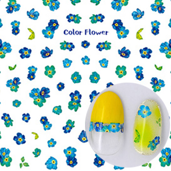 TSUMEKIRA ĥᥭ Color Flowe blue NN-CFL-102