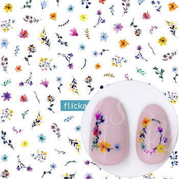 ĥᥭ flicka nail arts ץǥ塼5 Watercolor garden NN-FLI-108