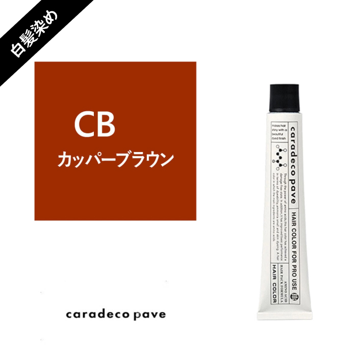 中野製薬 ナカノ キャラデコ   パブェ caradeco paveグレイカラーCB　カッパ—ブラウン 80g 白髪染め【医薬部外品】