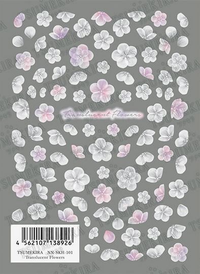 ネイルシール TSUMEKIRA ツメキラ トランスルーセント フラワーズ TRANSLUCENT Flowers NN-SKH-101
