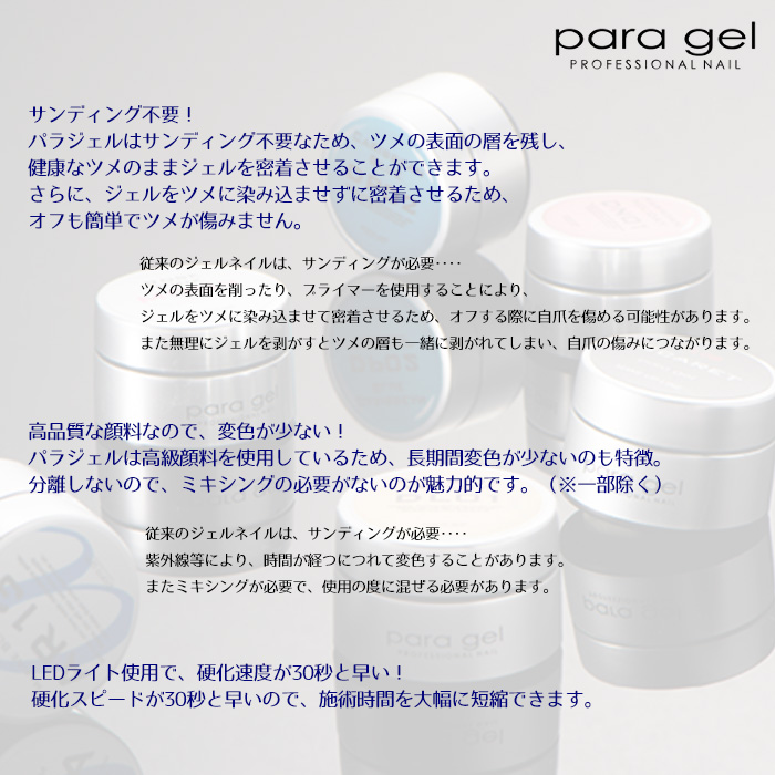 パラジェル クリアジェル EX 10g para gel パラジェル ジェルネイル ベースジェル 99187