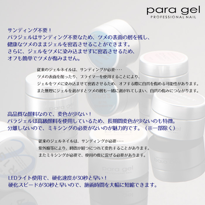 パラジェル クリアジェル 25g para gel パラジェル ジェルネイル 