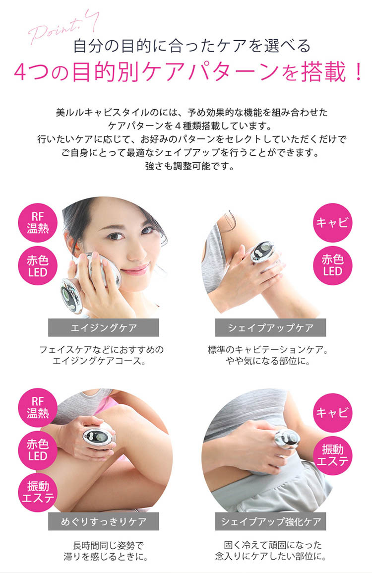 ビューティフルエンジェル キャビテーション美容器 美ルル キャビスタイル 美ルルキャビスタイル＜belulu CaviStyle＞ビルル製品情報