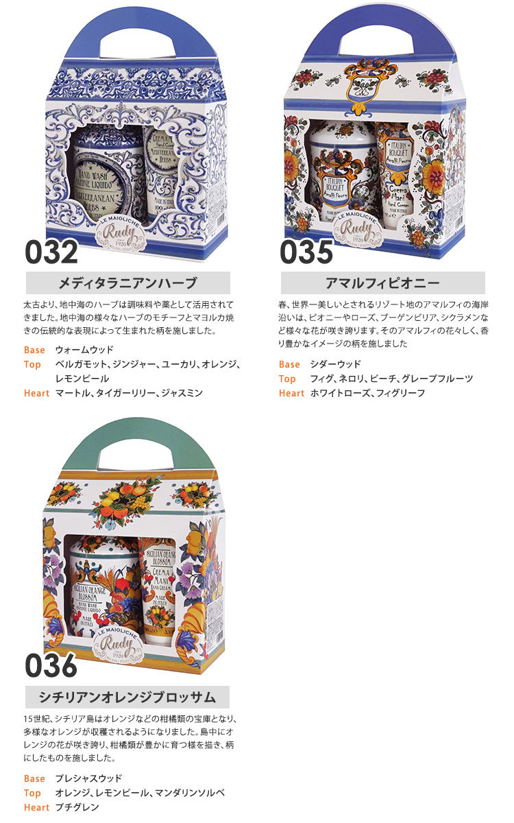 ルディ ル・マヨルカ ハンドウォッシュ＆クリーム ギフトセット ハンド