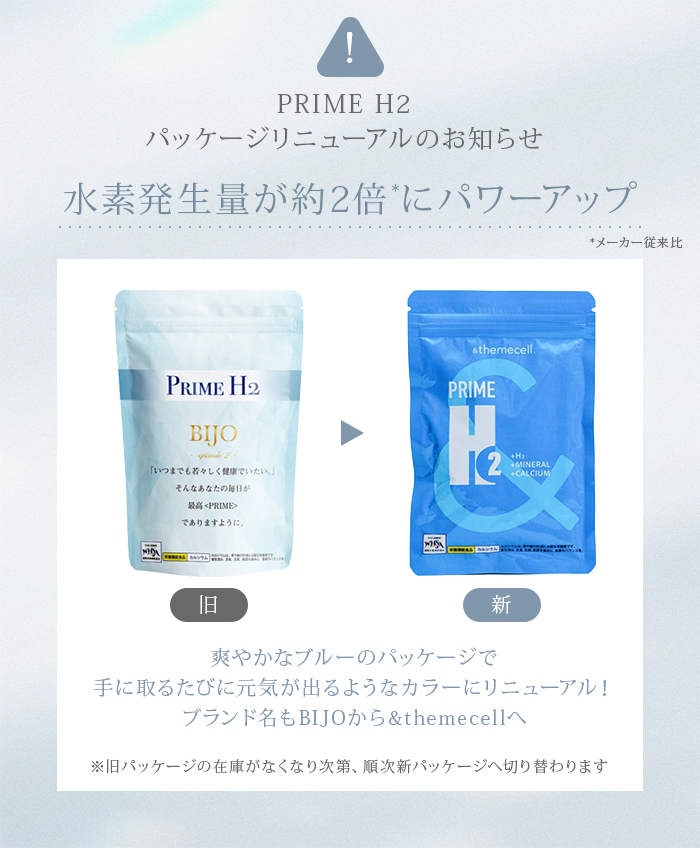 ＆theecell プライム エイチツー PRIME H2 水素サプリ 60錠 サプリ