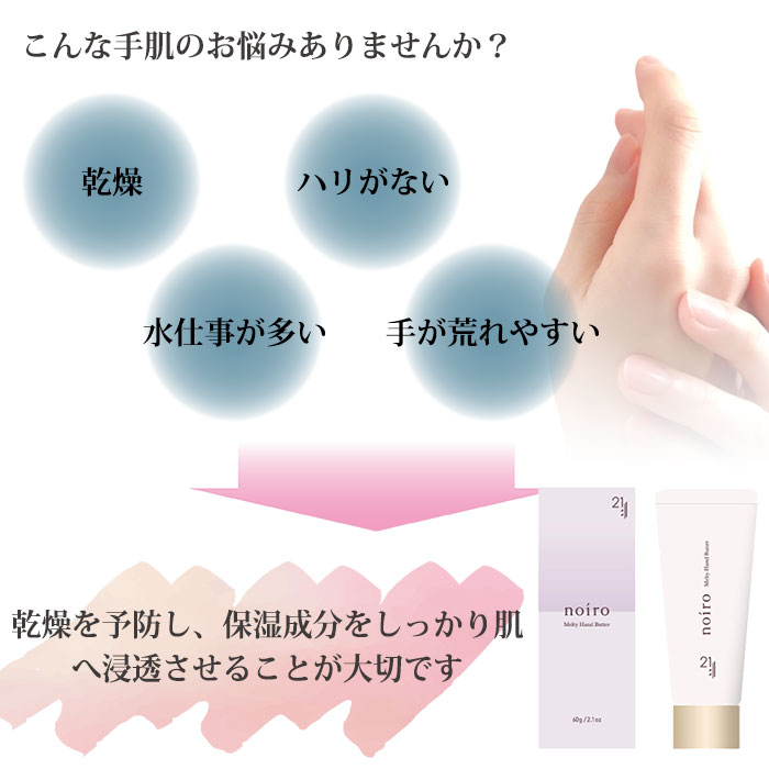 noiro ニジュウイチ メルティハンドバター 60g ハンドバター ノイロ