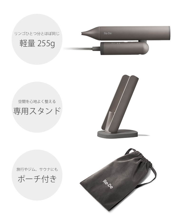 入浴料付 ノベルティ付 Re・De Hairdry ハンズフリー ヘアドライヤー
