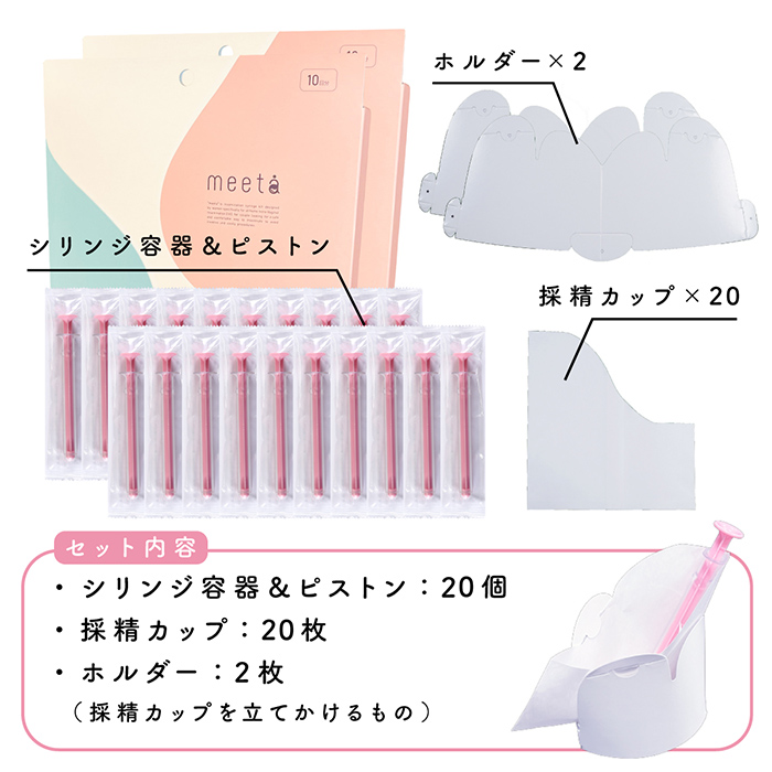 ななさん専用★シリンジ法キット 正規販売店 2個セット シリンジ法 meeta キット ミータ 10回分 日本製