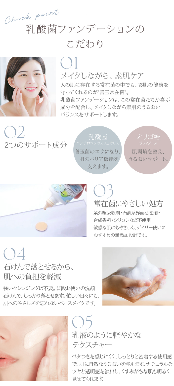 特典付 2個セット フルフリ 乳酸菌ファンデーション 25g SPF32