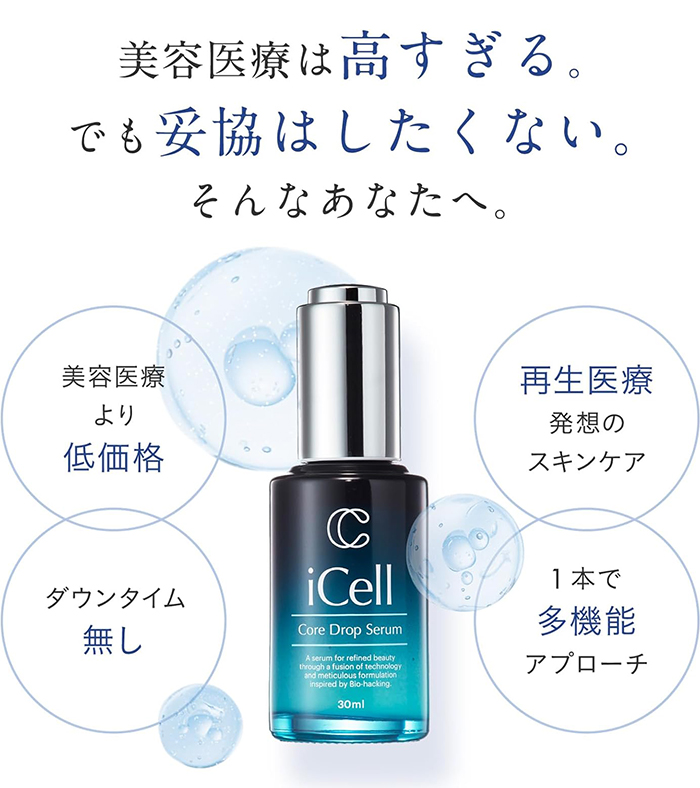 美容液 iCell アイセル コアドロップセラム 30ml エクソソーム 10