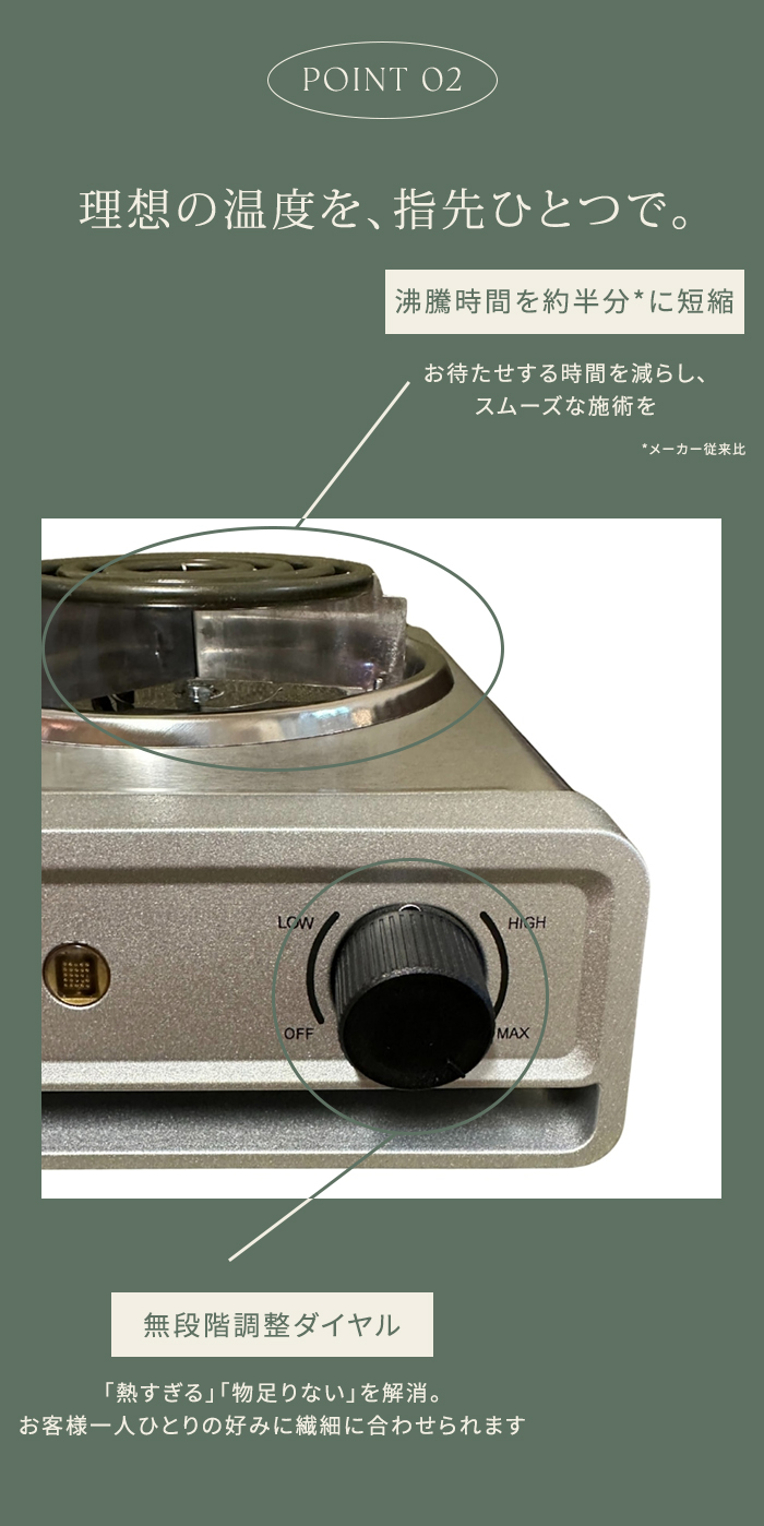 特典付 ヨモギーナ よもぎ蒸し用電気コンロ よもぎ蒸し 電気コンロ