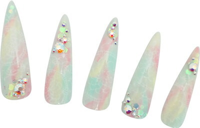 ロングネイルチップ クリア 20枚セット (メール便可) : nail for all