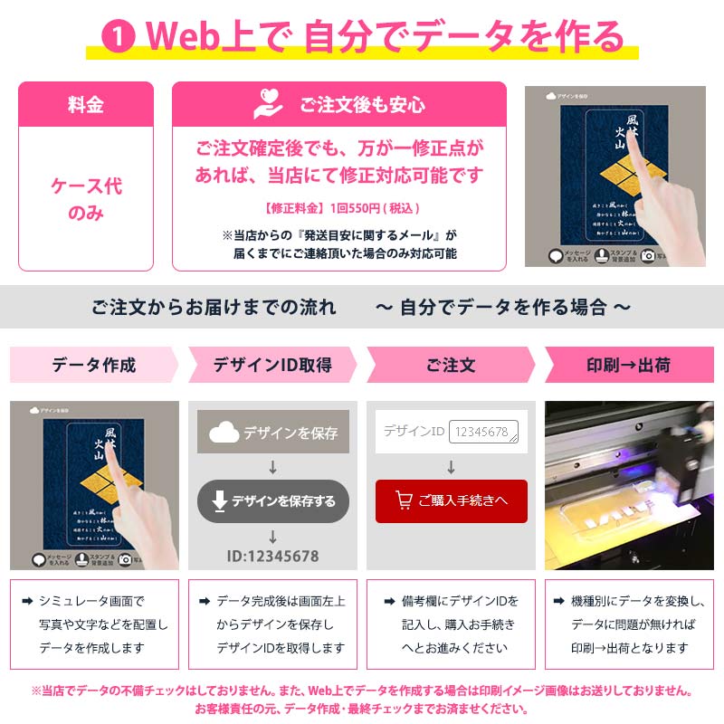 スマホケース ハード 全機種対応（ 家紋オーダーメイド・自分で