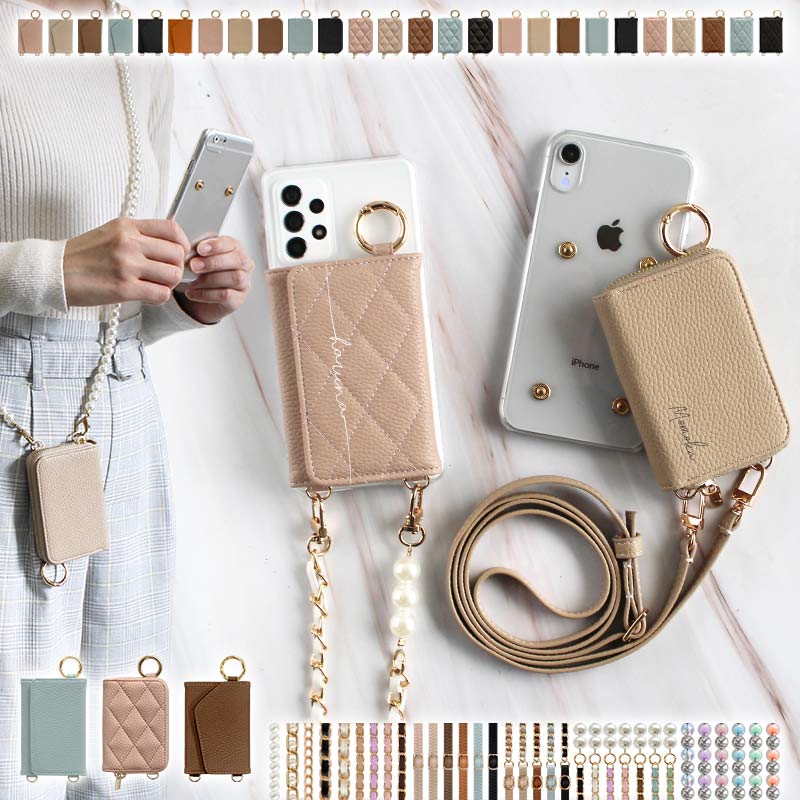 Google スマホケース ハード 全機種（ クリアケース×レザーor