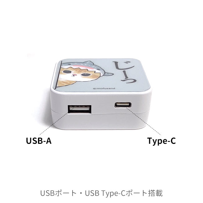mofusand モフサンド ACアダプター USB Type-C タイプC 2ポート