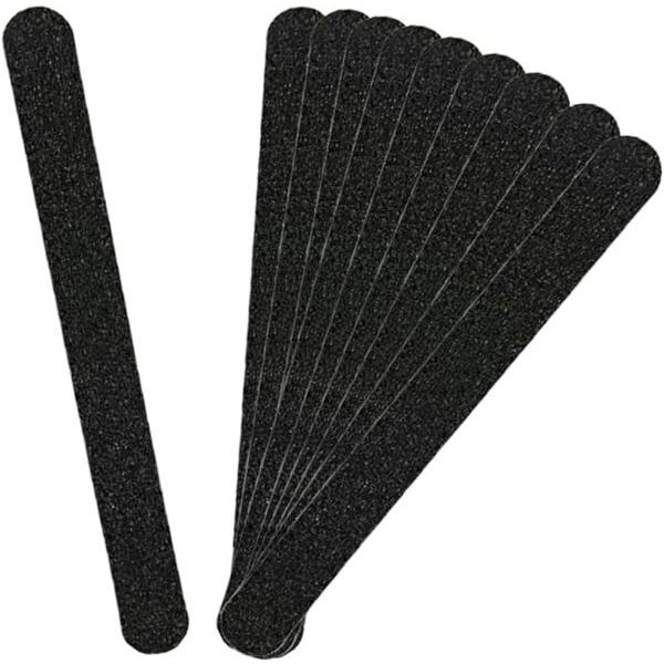 ネイルファイル ブラック 80/80 ファイル 10本セット 爪やすり