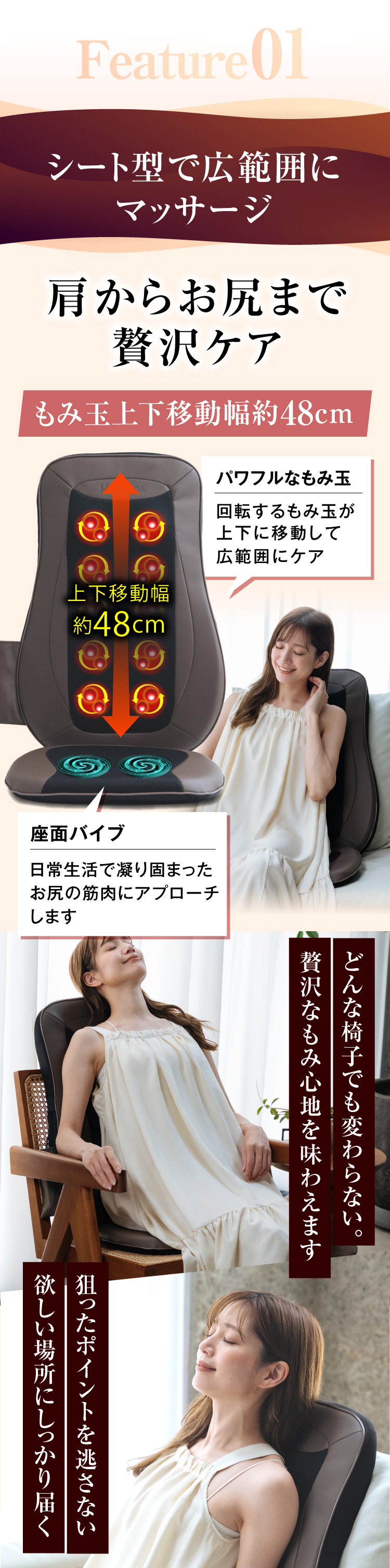 HOGXIA マッサージシート 薄型 強力 マッサージ器 医療機器 腰 背中 肩