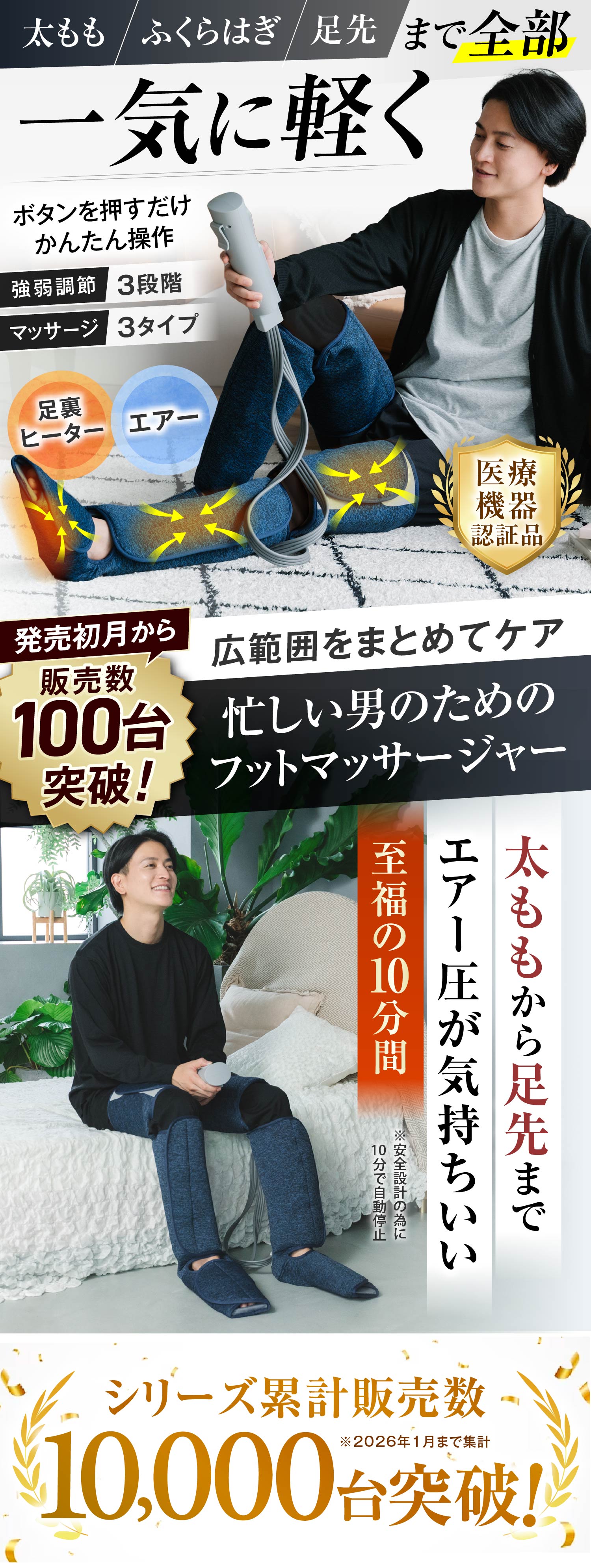 フットマッサージャー HOGXIA マッサージ器 医療機器 マッサージ機