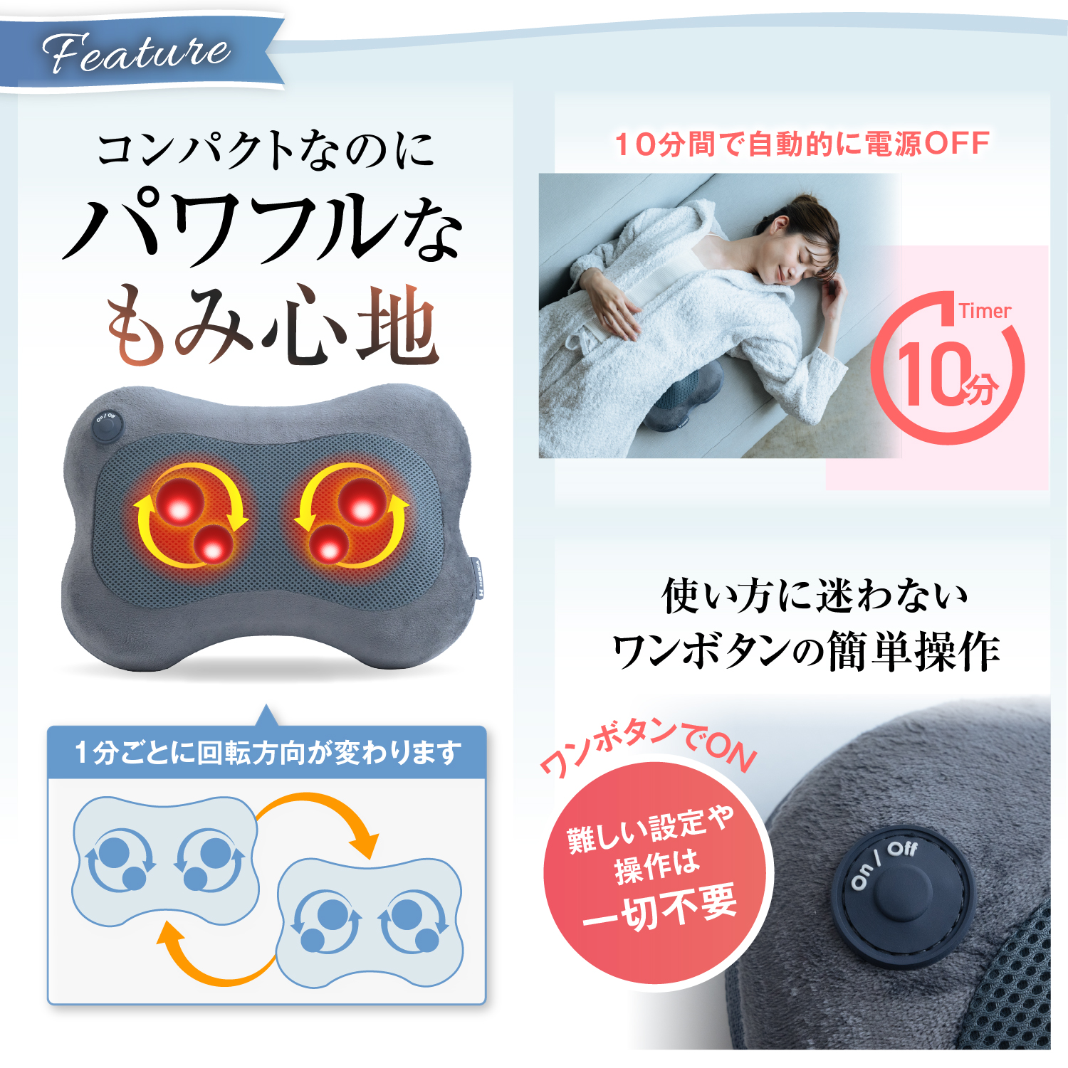 【15%OFF】HOGXIA マッサージクッシ...の詳細画像4