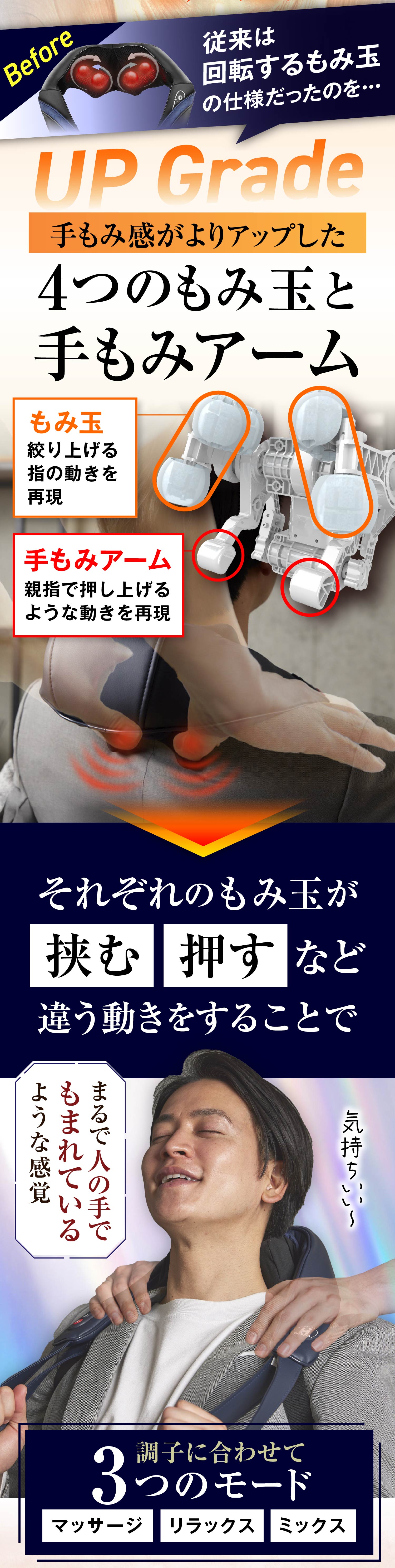 ネックマッサージャー HOGXIA マッサージ器 コードレス 医療機器 首 肩