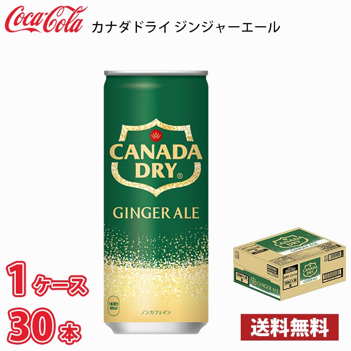 コカ・コーラ カナダドライ ジンジャーエール 250ml 缶 30本入り ○1 