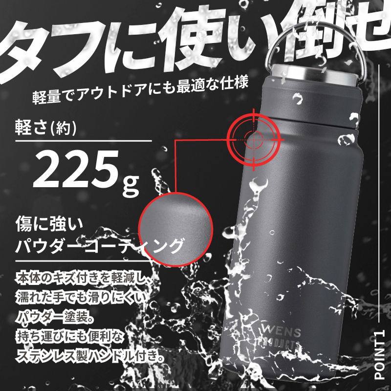 WENS |名入れ プレゼント| 水筒 おしゃれ 名入れ PRODUCTS ハンドル
