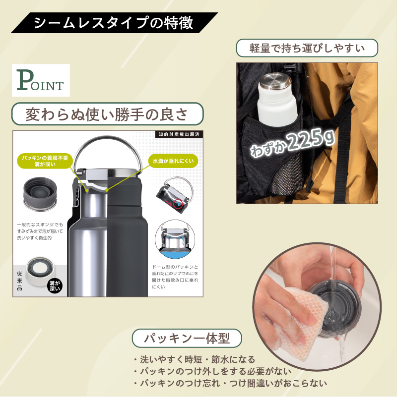 WENS |名入れ プレゼント|水筒 名入れ PRODUCTS ハンドル付き 全