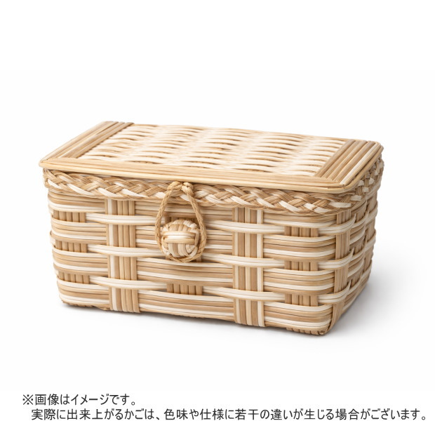 かご 手作りキット 蓋つきミニバスケット クラフトバンド レシピ付き