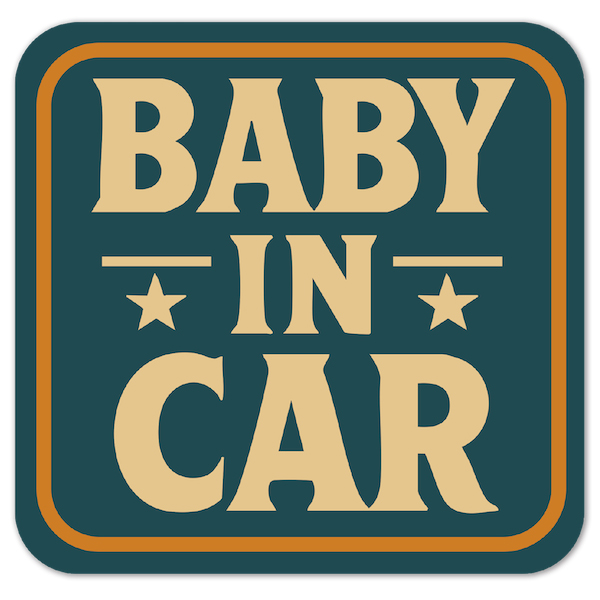 ベビー イン カー BABY IN CAR マグネット or シール 日本製 国産 