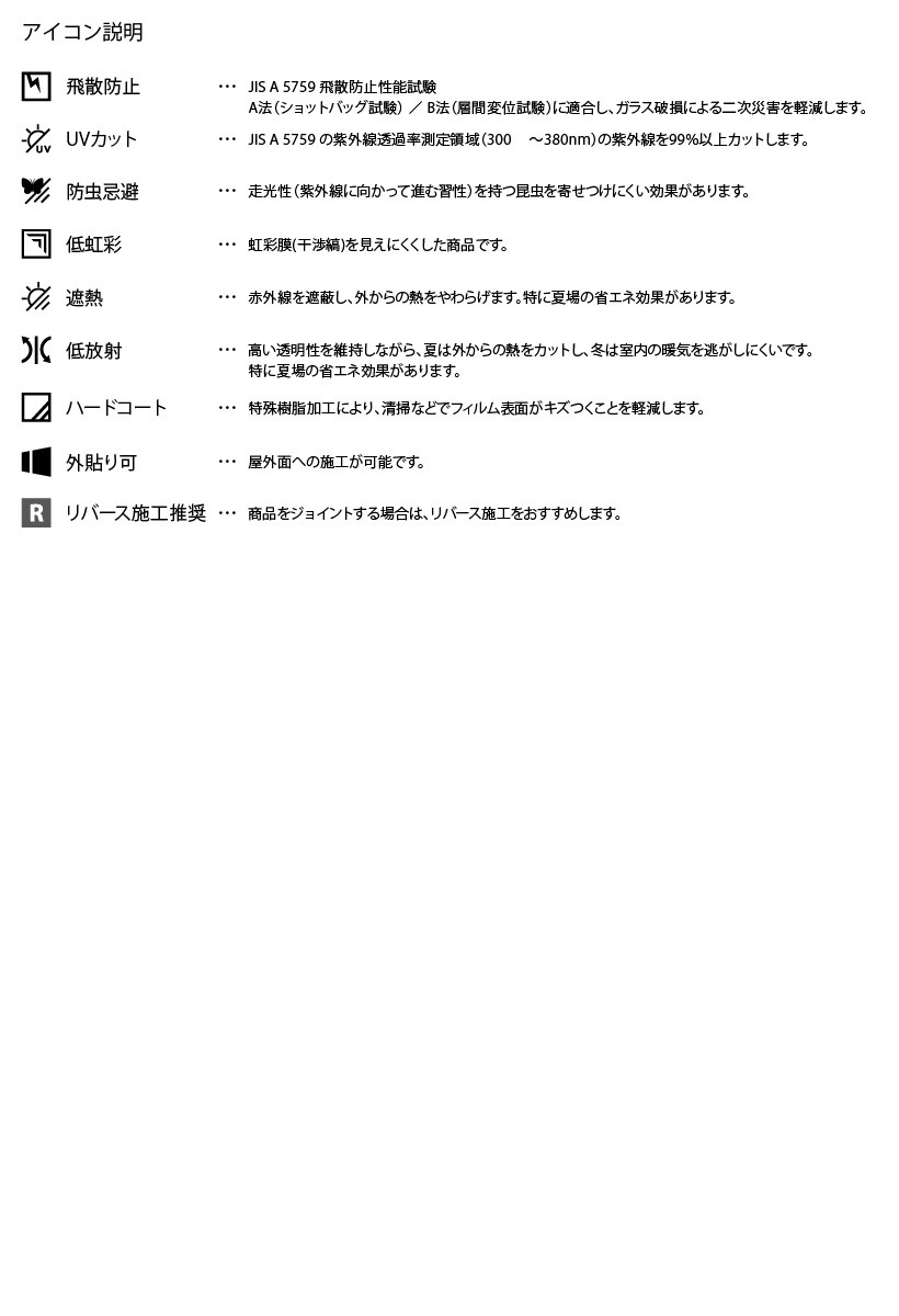サンゲツ ガラスフィルム クレアス 21価格別商品番号 内装応援団